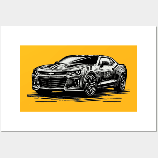 Chevy Camaro Posters and Art